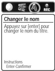 DAEWOO DH-6105 - Modification du nom d'un titre - 1