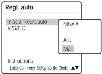 DAEWOO DH-6105 - Réglage de l'horloge automatique - 1