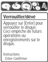 DAEWOO DH-6105 - Verrouillage/deverrouillage d'un disque (dvd±rw) - 1