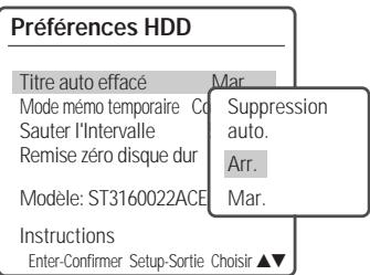 DAEWOO DH-6105 - Suppression automatique de titres - 1