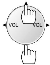 DAEWOO DP-4220LV - Appuyez sur les touches △/∇. - 1