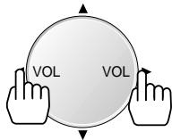 DAEWOO DP-4220LV - Appuyez sur les touches de volume ◁/▷. - 1