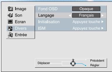 DAEWOO DP-4220LV - Appuyant sur les touches △/▽. - 2