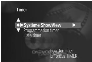 DAEWOO DQR-1000D - Programmer un enregistrement avec le système showview - 1