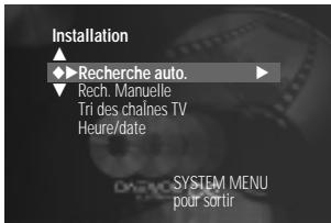 DAEWOO DQR-1000D - Recherche manuelle des chaînes de télévision - 1