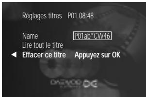 DAEWOO DQR-1000D - Effacer un enregistrement/titre - 1