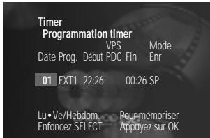 DAEWOO DQR-1000D - Programmer un enregistrement sans le système showview - 2