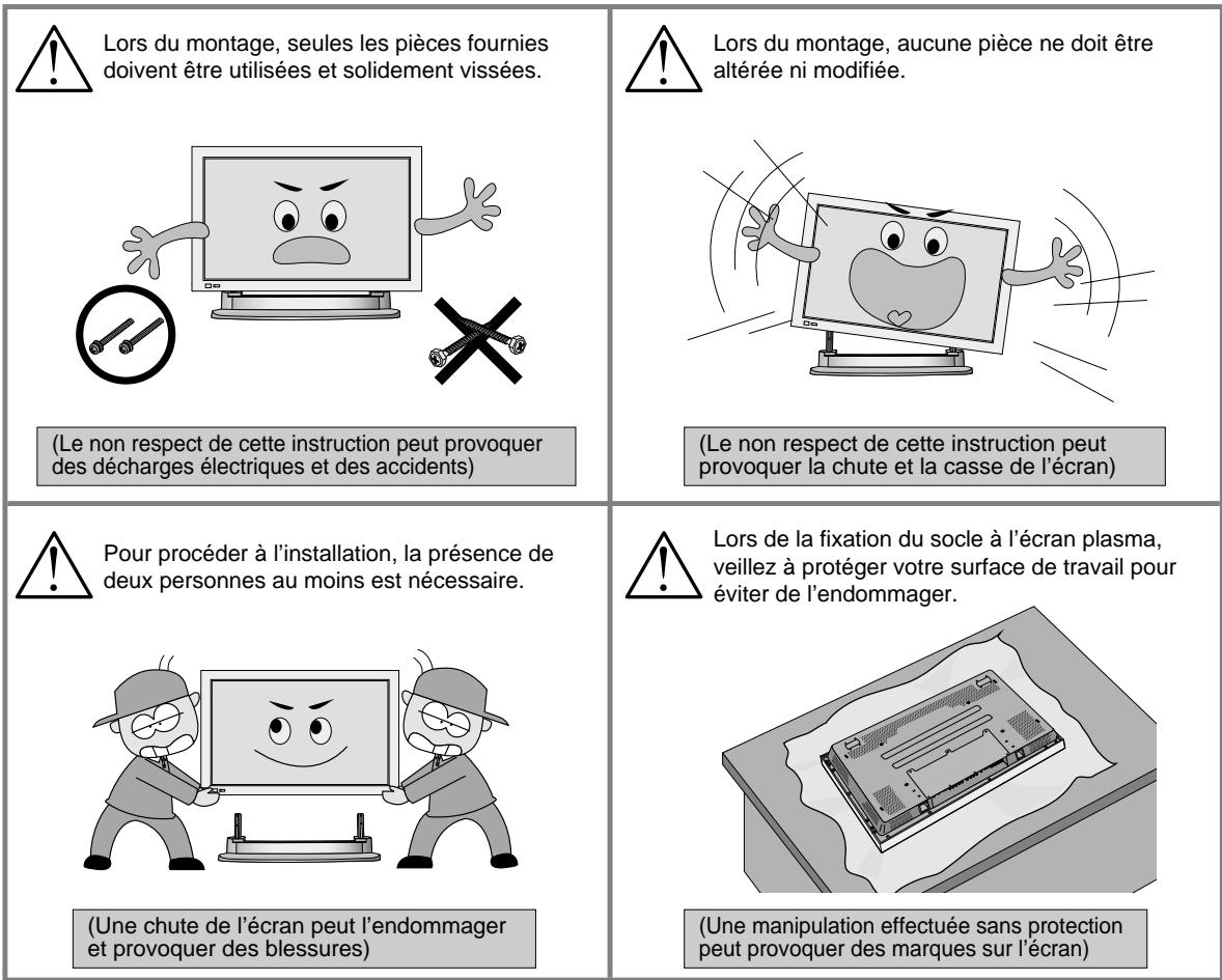 DAEWOO DT-4220NH,HANGER,STAND,SPEAKER - Pour votre sécurité, veuillez suivre ces instructions. - 3