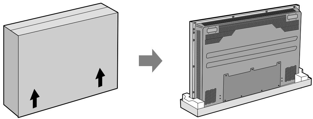 DAEWOO DT-4220NH,HANGER,STAND,SPEAKER - Déballage de l'écran plasma - 1