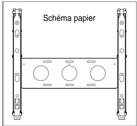 DAEWOO DT-4220NH,HANGER,STAND,SPEAKER - Fixation du schéma papier au mur - 1