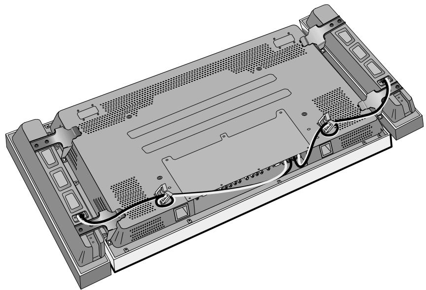 DAEWOO DT-4220NH,HANGER,STAND,SPEAKER - Branchement des câbles des haut-parleurs - 1