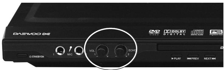 DAEWOO DV-3500H - Controle du microphone - 1