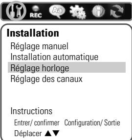 DAEWOO DVD RECORDER VCR3200 - Réglage de l'horloge - 2