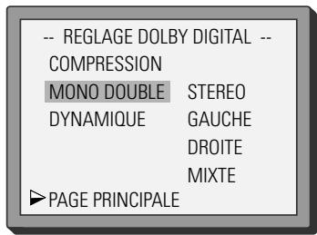 DAEWOO DVG-5000N - RÉGLAGE DES MENUS DE DVD - 5