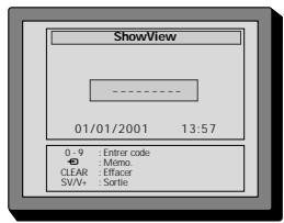 DAEWOO F14H3T1 - Enregistrement programme avec système showview - 2