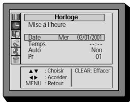 DAEWOO F14H3T1 - Réglage de la date et de l'heure - 2