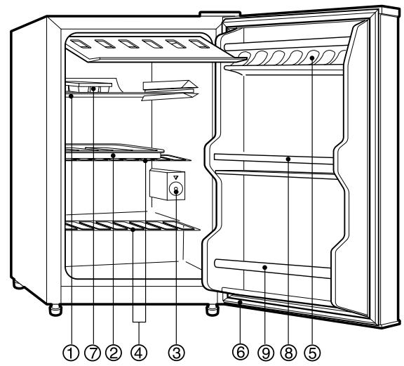 DAEWOO FR-063-DS - BEZEICHNUNG DER TEILE - 2