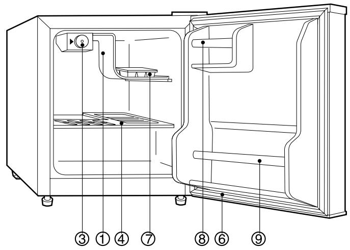 DAEWOO FR-063-DS - NOM DES DIFFERENTES PARTIES - 1