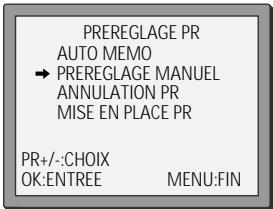 DAEWOO ST220 - Préreglage manuel - 1