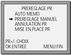 DAEWOO ST864 - Préreglage manuel - 1