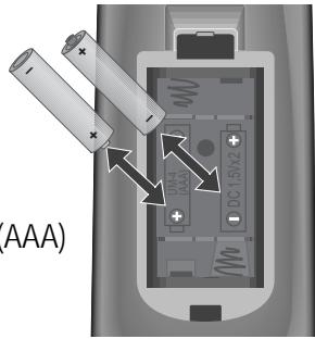 DAEWOO SVP2500-A - Piles de la télécommande - 1