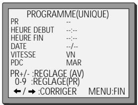 DAEWOO SVP2600 - Programmation normale d'un enregistrement - 2