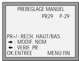 DAEWOO SVP2600 - Préréglage manuel - 5