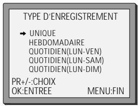 DAEWOO SVP2600 - Programmation normale d'un enregistrement - 1