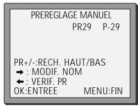 DAEWOO SVP2600 - Préréglage manuel - 3