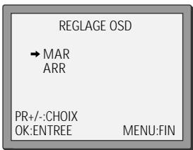 DAEWOO SVP2600 - Réglage OSD - 3