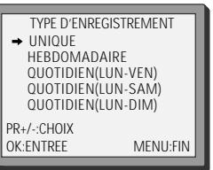DAEWOO VCR5361B - Programmation d'enregistrement normale - 4