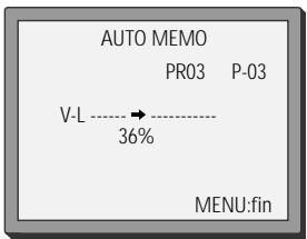 DAEWOO VQ997 - Les réglages automatiques - 6