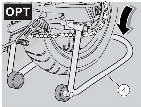 ZIBRO RS 50 TUONO - Important se faire aider par une personne à maintenir le véhicule en position verticale avec les deux roues appuyées au sol. - 1