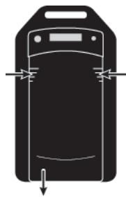 BLACKBERRY SMART CARD READER - Insertion de la batterie du lecteur BlackBerry Smart Card Reader - 1