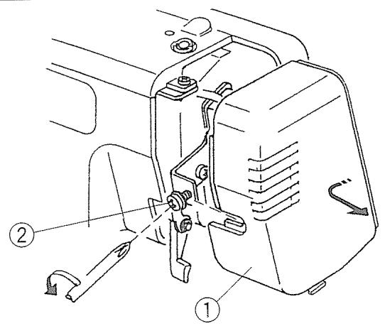 JANOME MY LOCK 204D - Nettoyage de la zone du couteau supérieur - 1
