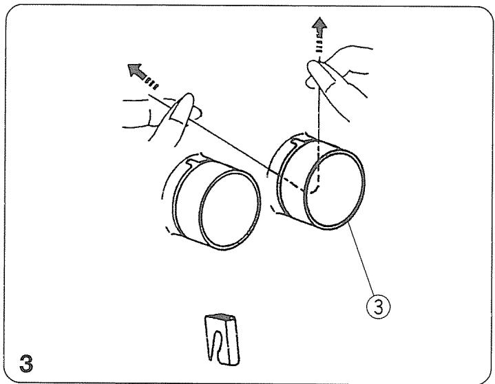 JANOME MY LOCK 204D - Enfilage de l'aiguille droite - 1