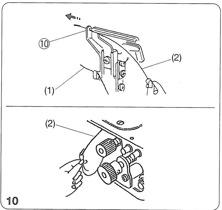 JANOME MY LOCK 204D - Enfilage du boucleur inférieur - 4
