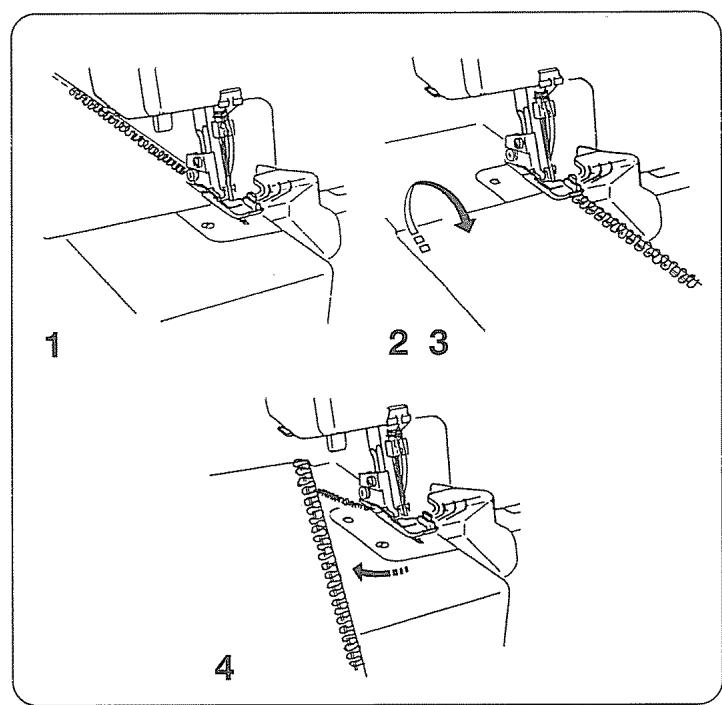 JANOME MY LOCK 204D - Comment utiliser les lignes-guides - 3