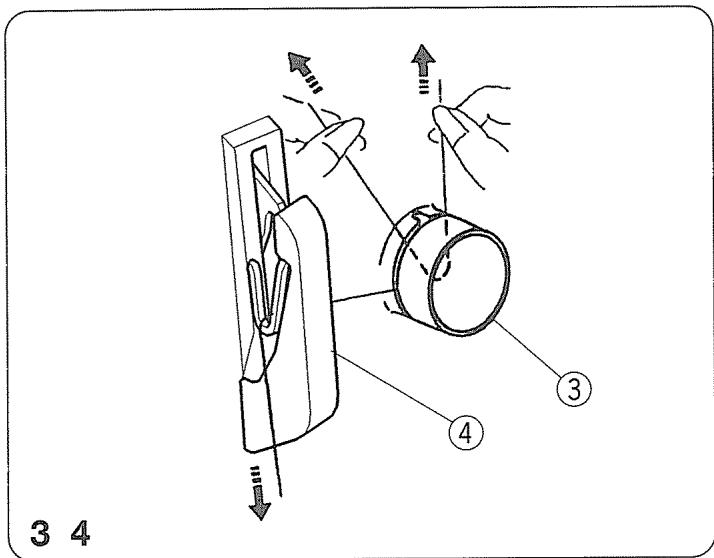 JANOME MY LOCK 204D - Enfilage de l'aiguille gauche - 1