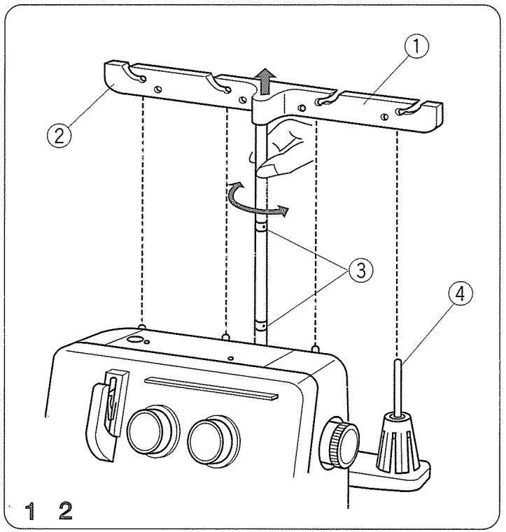 JANOME MY LOCK 204D - Ouverture et fermeture du couvercle du boucleur - 1