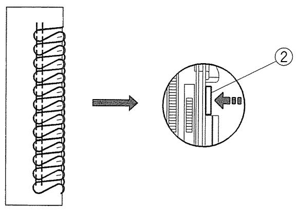 JANOME MY LOCK 204D - Activation du couteau supérieur - 4
