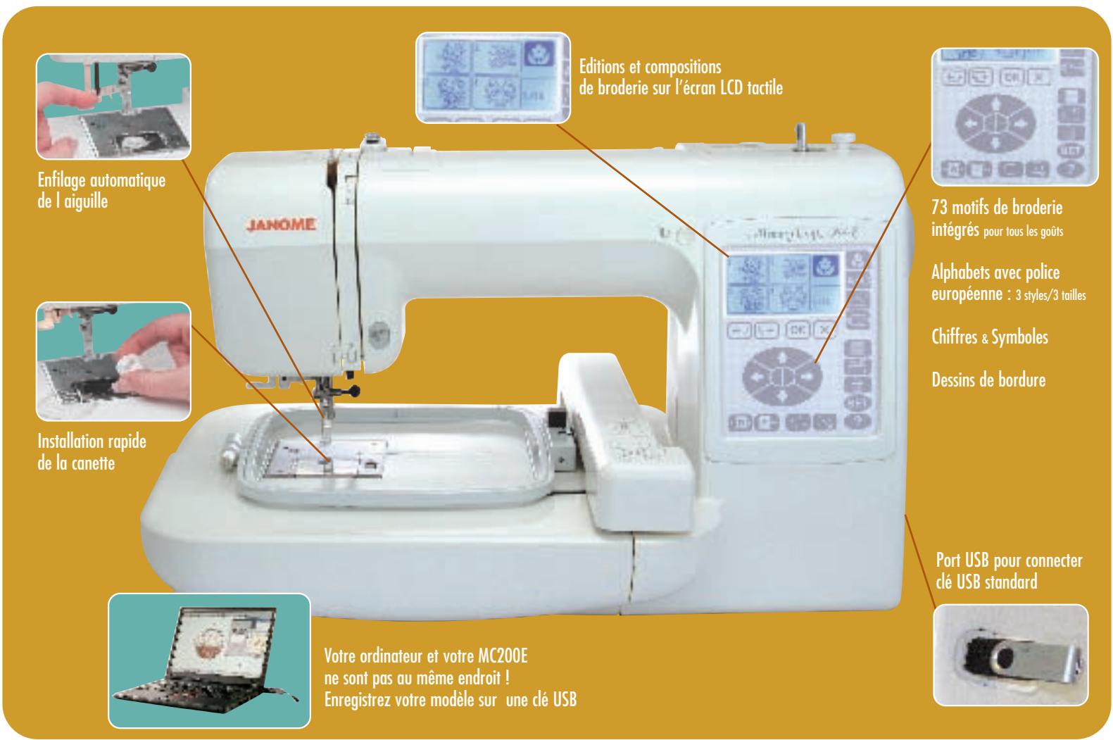 JANOME MC 200 - L'essentiel - 3