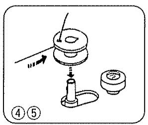JANOME EASY JEANS 22 - Bobinage d'une canette - 4