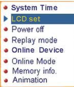 SUPPORTPLUS MP3 MULTI-MEDIA PLAYER SP-MP366A-1028 - “Réglages LCD” - 2
