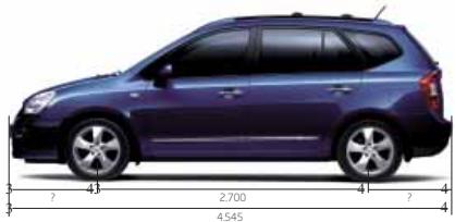 KIA CARENS - DIMENSIONS - 2