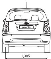 KIA PICANTO - DIMENSIONS - 3