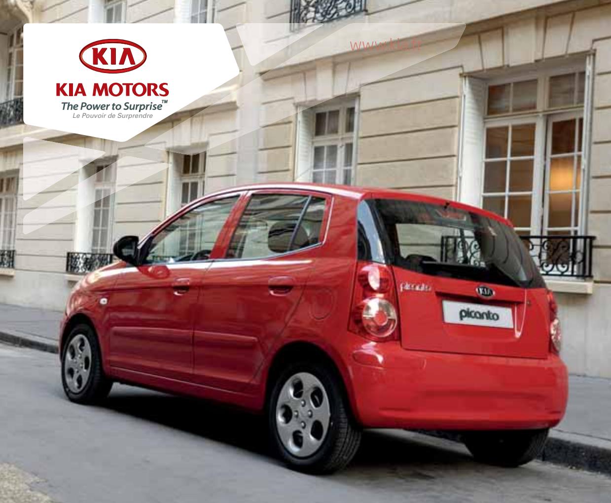 KIA PICANTO - SPECIFICATIONS TECHNIQUES KIA PICANTO - 1