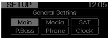 KIA SPORTAGE 3 - Bouton SETUP - 1