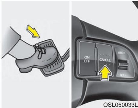 KIA SPORTAGE 3 - Pour accélérer temporairement alors que le régulateur est en circuit : - 1