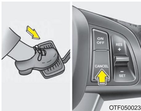 KIA OPTIMA 2011 - Pour accélérer temporairement alors que le régulateur est en circuit : - 1
